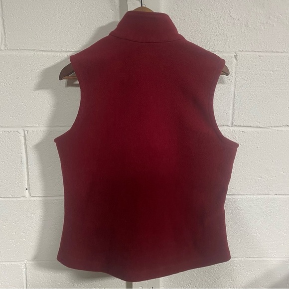 Columbia Red Full Zip Fleece Vest Sz Medium - Picture 5 of 5